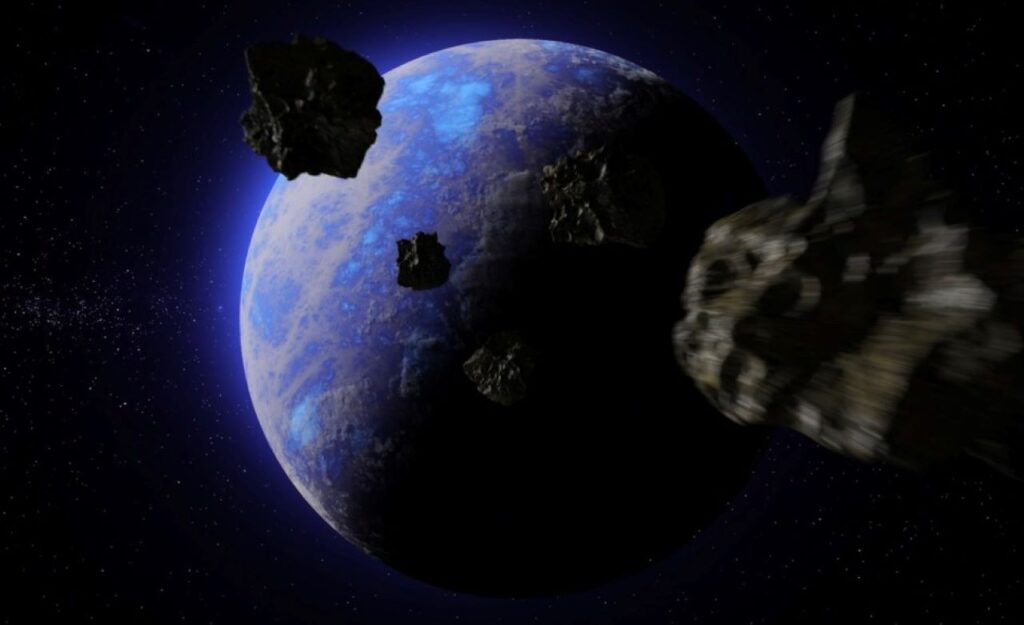 asteroid to the Earth