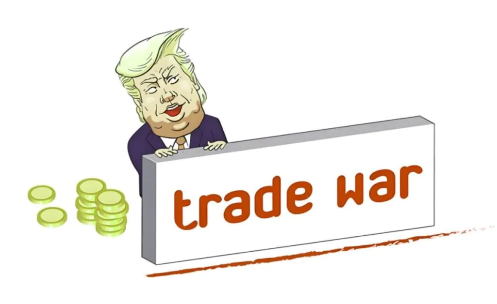 trump is standing outside the tabloid